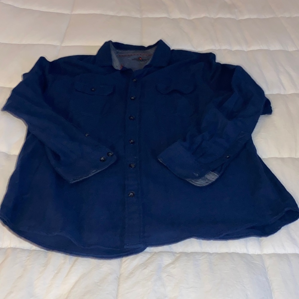 🍍WOOLRICH BUTTON DOWN 🍍NAVY🍍SIZE XL🍍B-1